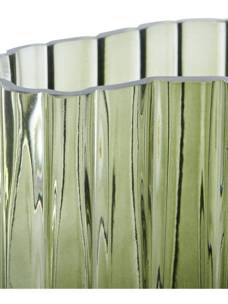 Vase i grøn glas