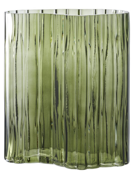 Vase i grøn glas