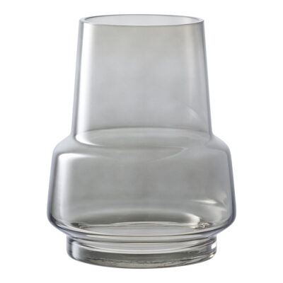 Vase i smoked grå glas