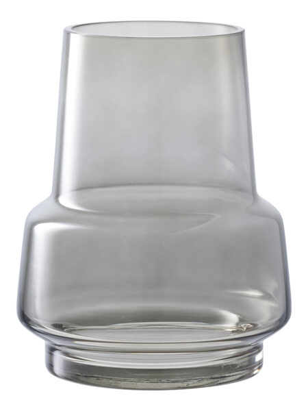 Vase i smoked grå glas