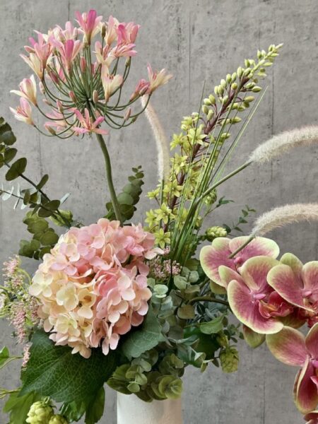 Hortensia rosa 53 cm i buket.